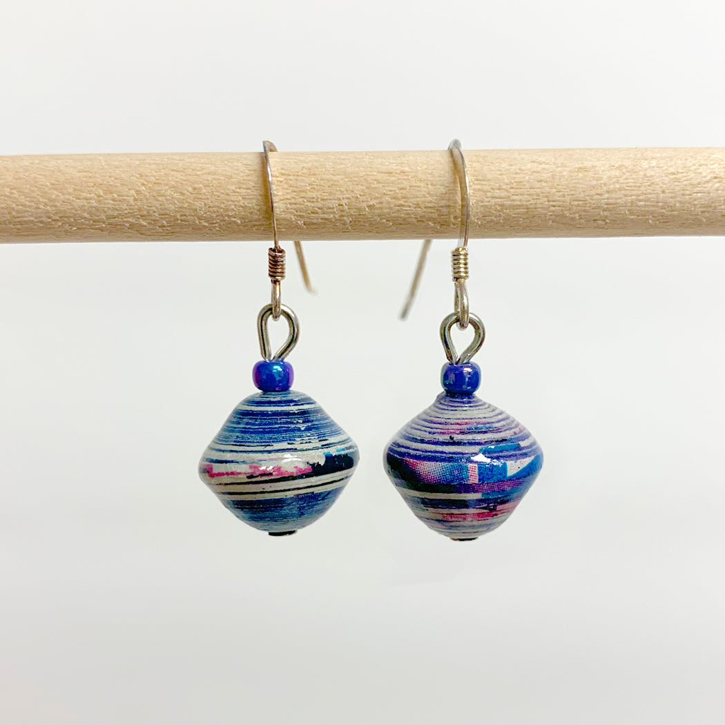 Boho earrings / lampwork bead earring/czech glass earrings / gifts for —  San José Made